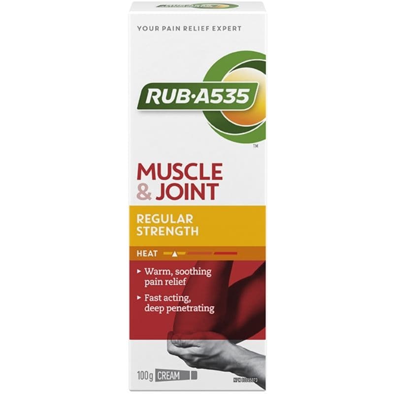 RUB A535 Muscle & Joint Regular Strength Heating Cream - 100g