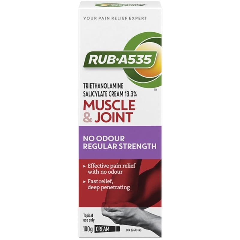 RUB A535 Muscle & Joint No Odour Regular Strength Cream - 100g