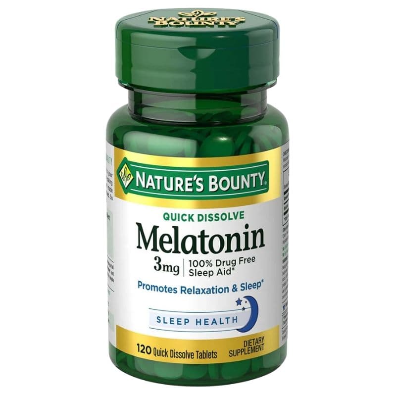 NATURES BOUNTY Melatonin 3mg - 120 Quick Dissolve Tablets