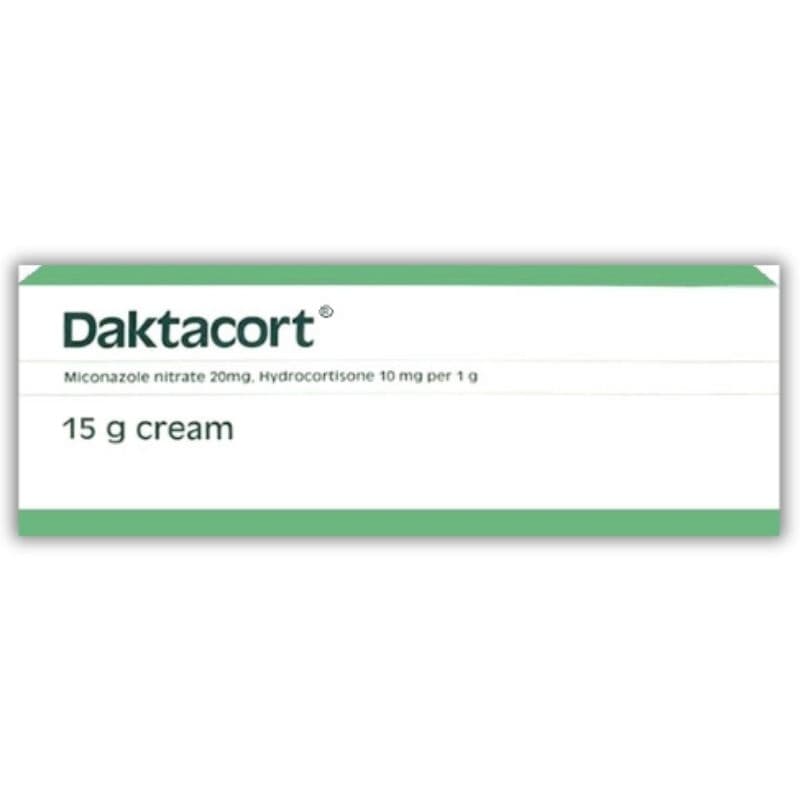 DAKTACORT Miconazole Nitrate 2% + Hydrocortisone 1% -15g Cream