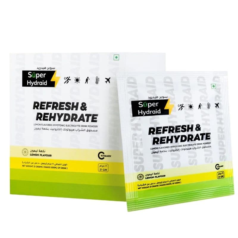 SUPER HYDRAID Electrolyte Drink Powder Lemon - 21g