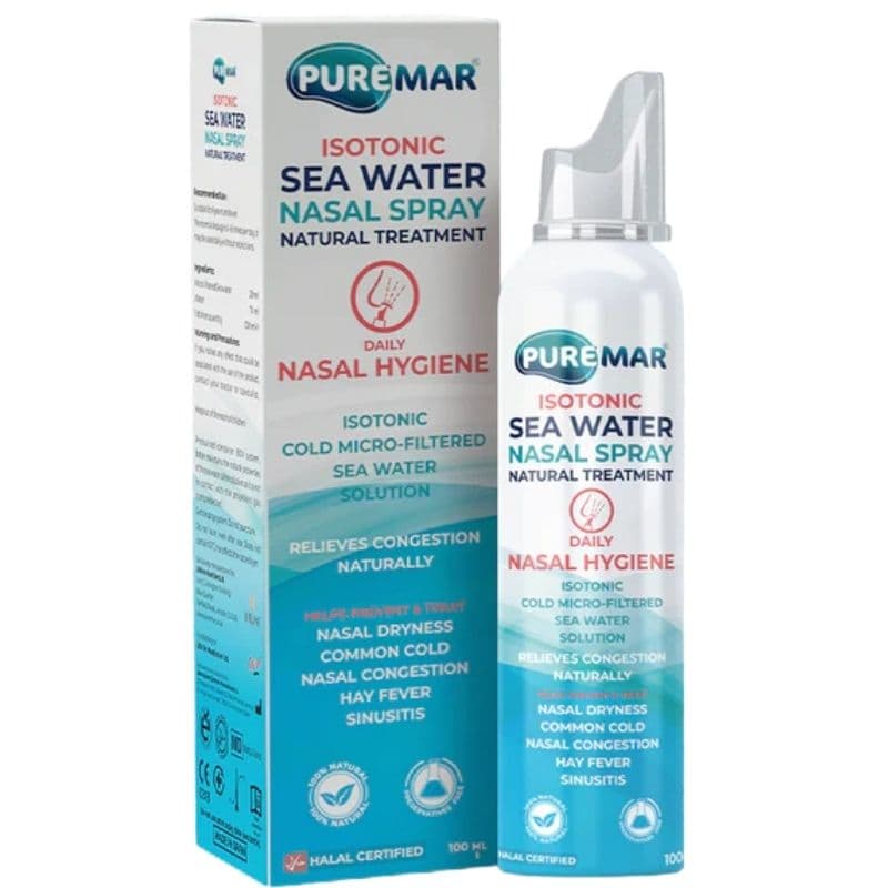 PUREMAR Blocked Nose Isontonic Nasal Spray - 100ml LLP001