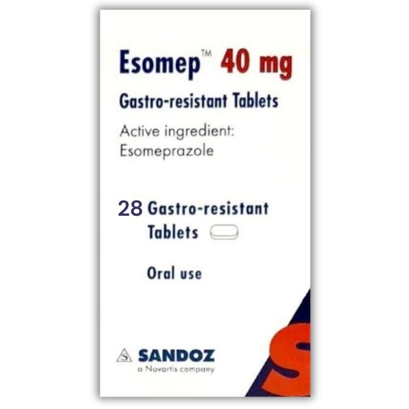 ESOMEP 40mg Esomeprazole - 28 Tablets