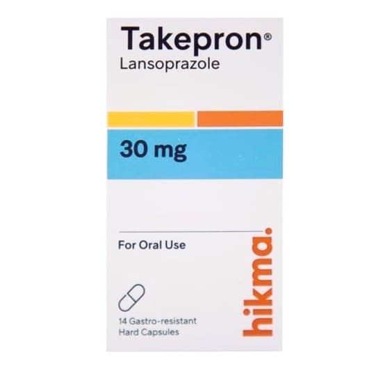 TAKEPRON 30mg Lansoprazole - 14 Capsules
