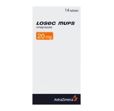 LOSEC MUPS 20mg Omeprazole - 14 Tablets