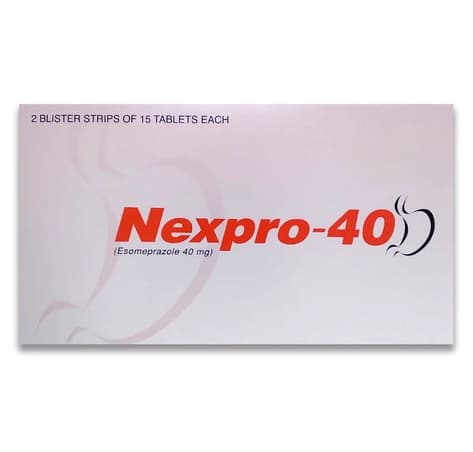 NEXPRO 40mg Esomeprazole - 30 Tablets