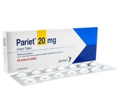 PARIET 20mg Rabeprazole - 28 Tablets