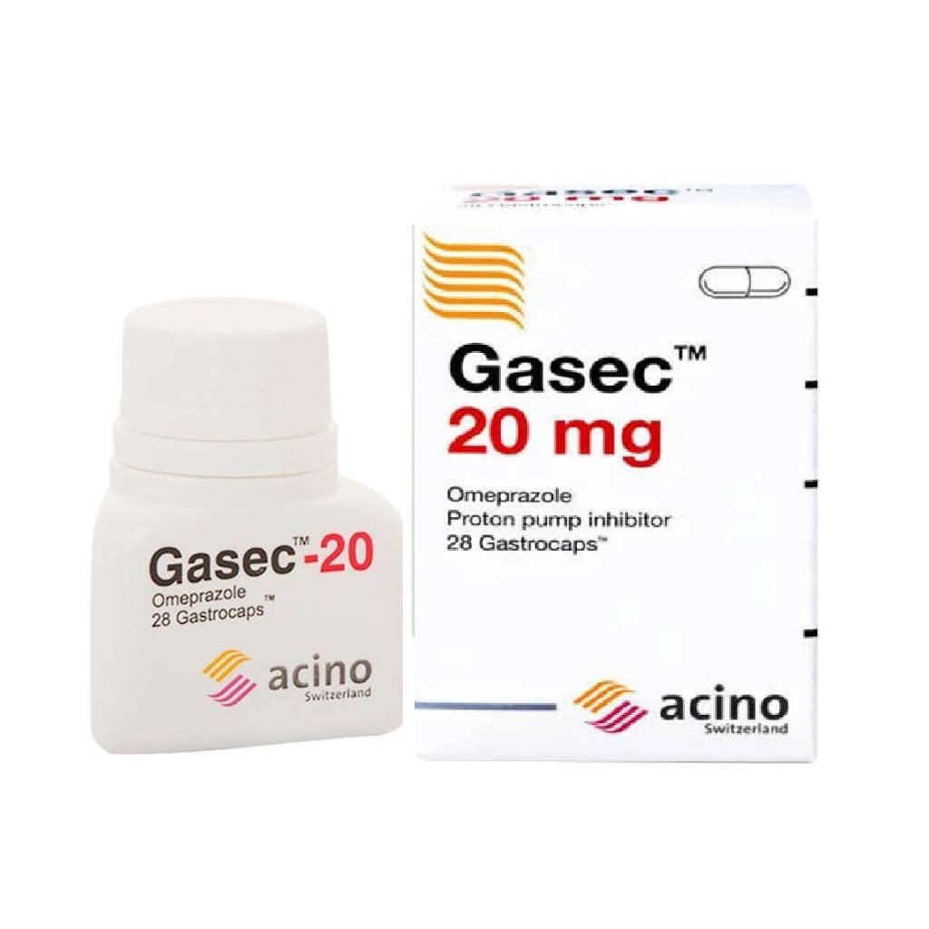 GASEC 20mg Omeprazole - 28 Capsules