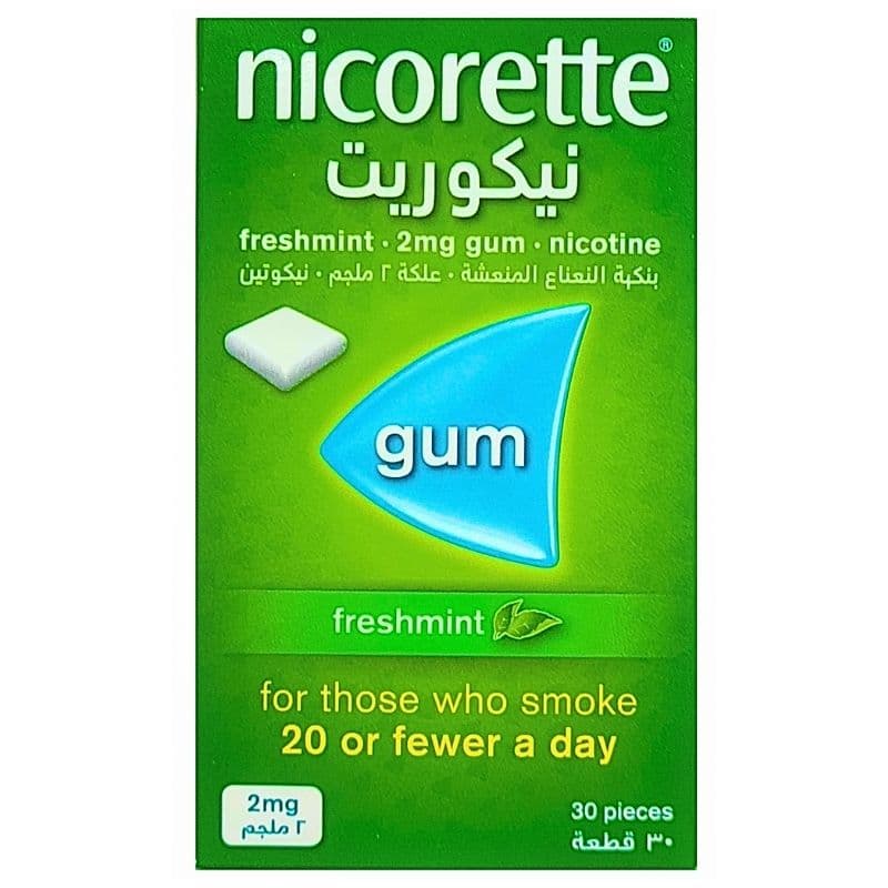 NICORETTE 2mg Nicotine - 30 Fresh Mint Gummies