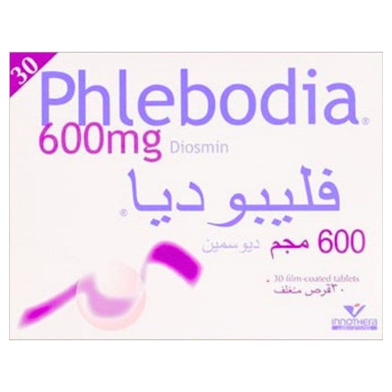 PHLEBODIA 600mg Diosmin - 30 Tablets