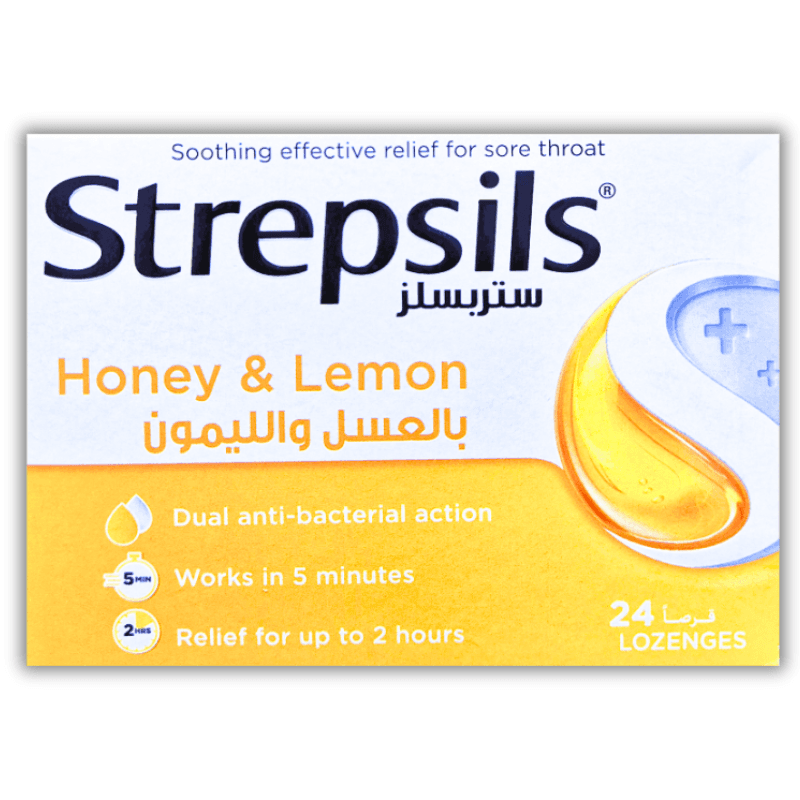STREPSILS Honey & Lemon Flavor - 24 Lozenges