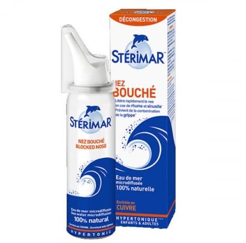 STERIMAR Copper Blocked Nose Hypertonic Nasal Spray - 100ml -  PL047