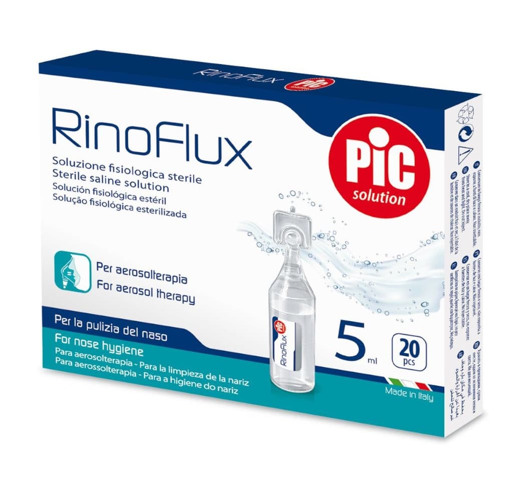 PIC Rinoflux Sterile Saline Solution - 5ml x 20 Ampoules