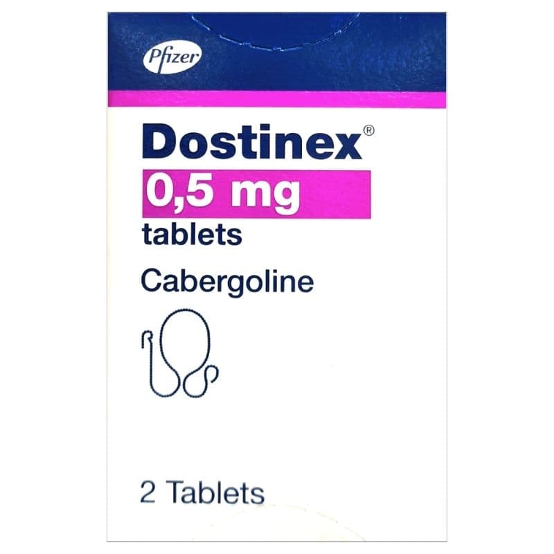 DOSTINEX 0.5mg Cabergoline - 2 Tablets