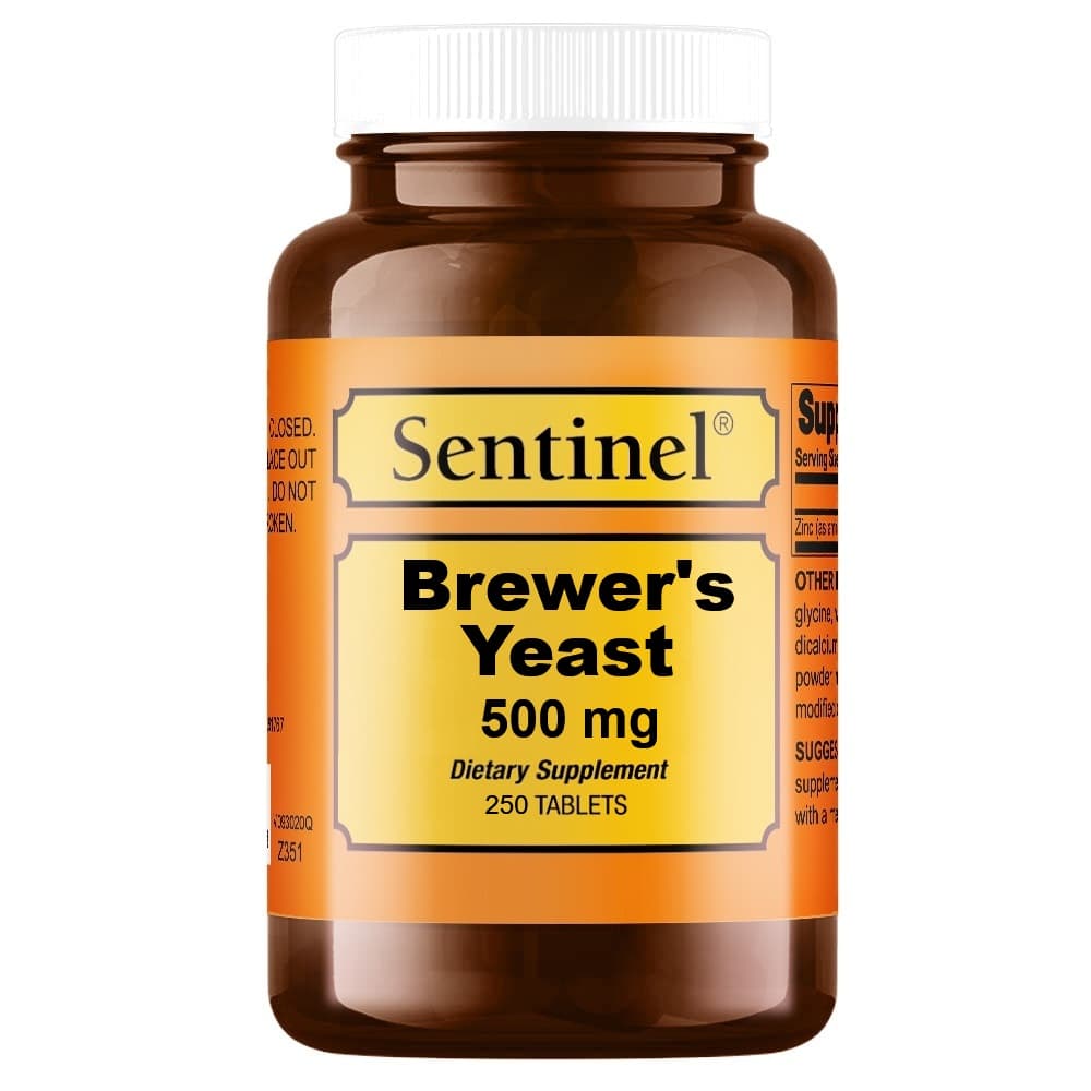 SENTINEL Brewers Yeast 500mg - 250 Tablets