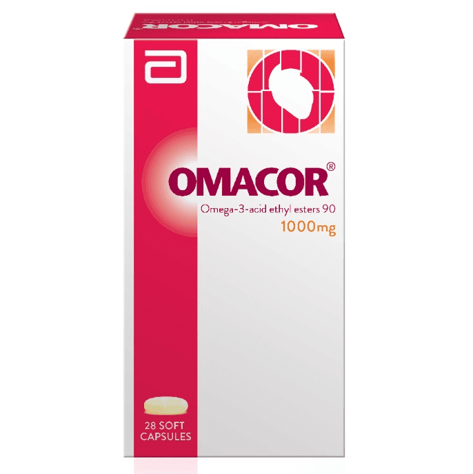 OMACOR Omega 3 1000mg - 28 Soft Capsules
