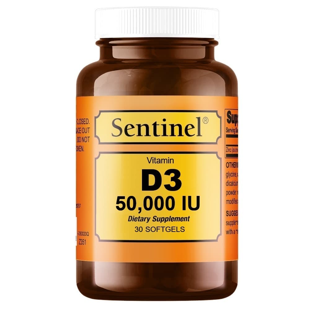 SENTINEL Vitamin D3 50000IU - 30 Softgels