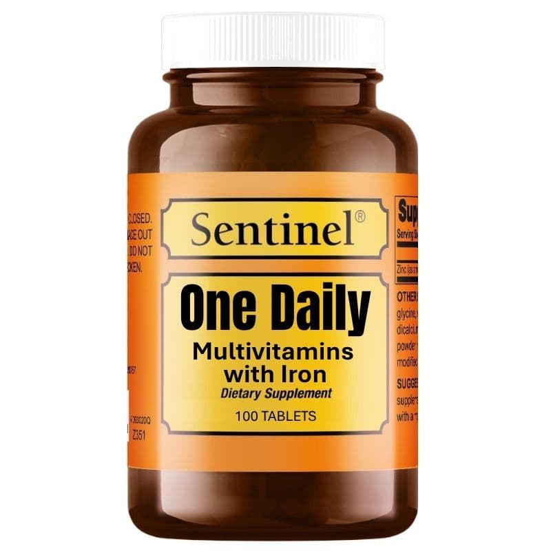 SENTINEL One Daily Multivitamin with Iron - 100 Tablets