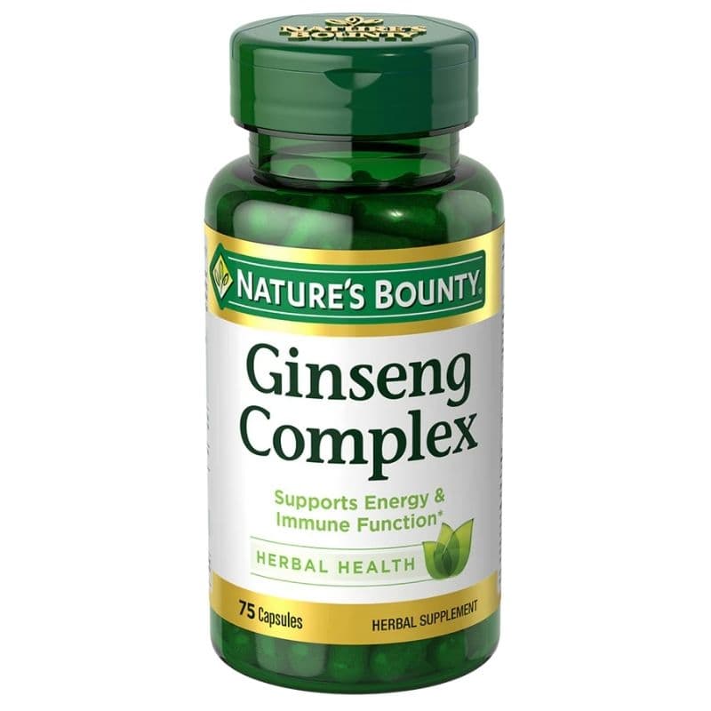 NATURES BOUNTY Ginseng Complex Plus Royal Jelly 1000mg - 75 Capsules