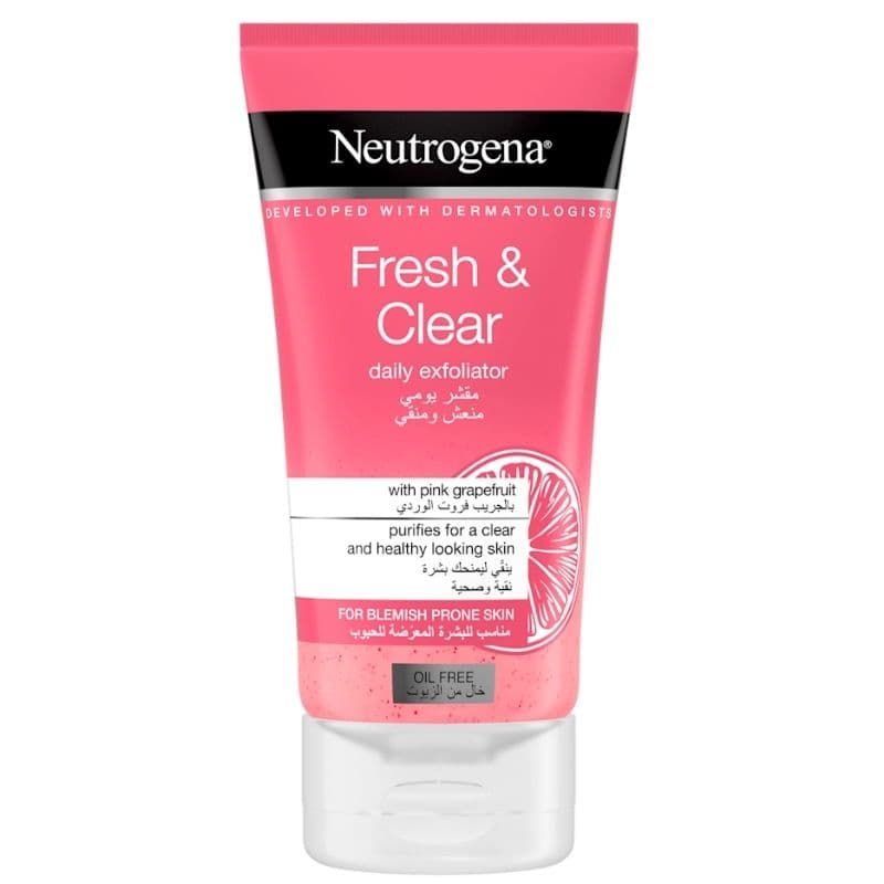 NEUTROGENA Fresh & Clear Daily Exfoliator with Pink Grapefruit - 150ml GR406