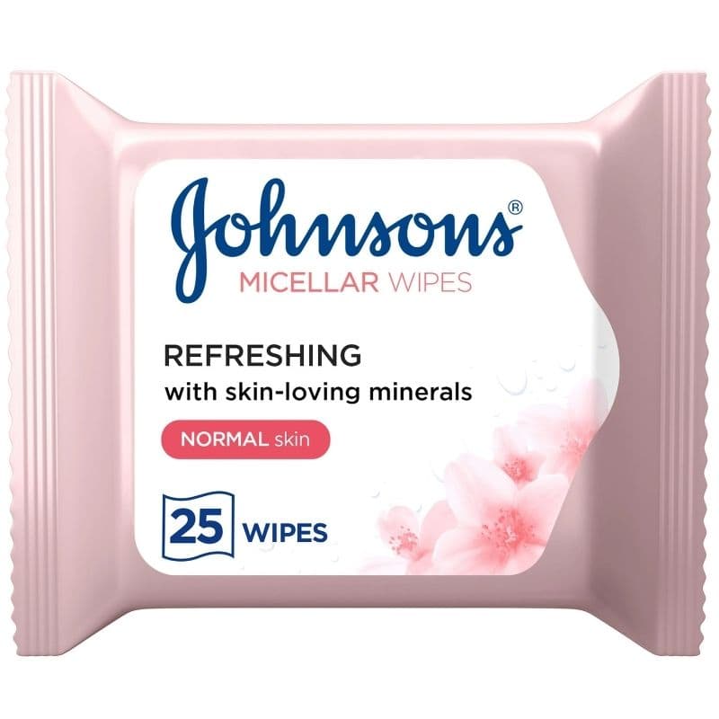 JOHNSON Micellar Normal Skin Refreshing Wipes - 25 Pieces JAR305