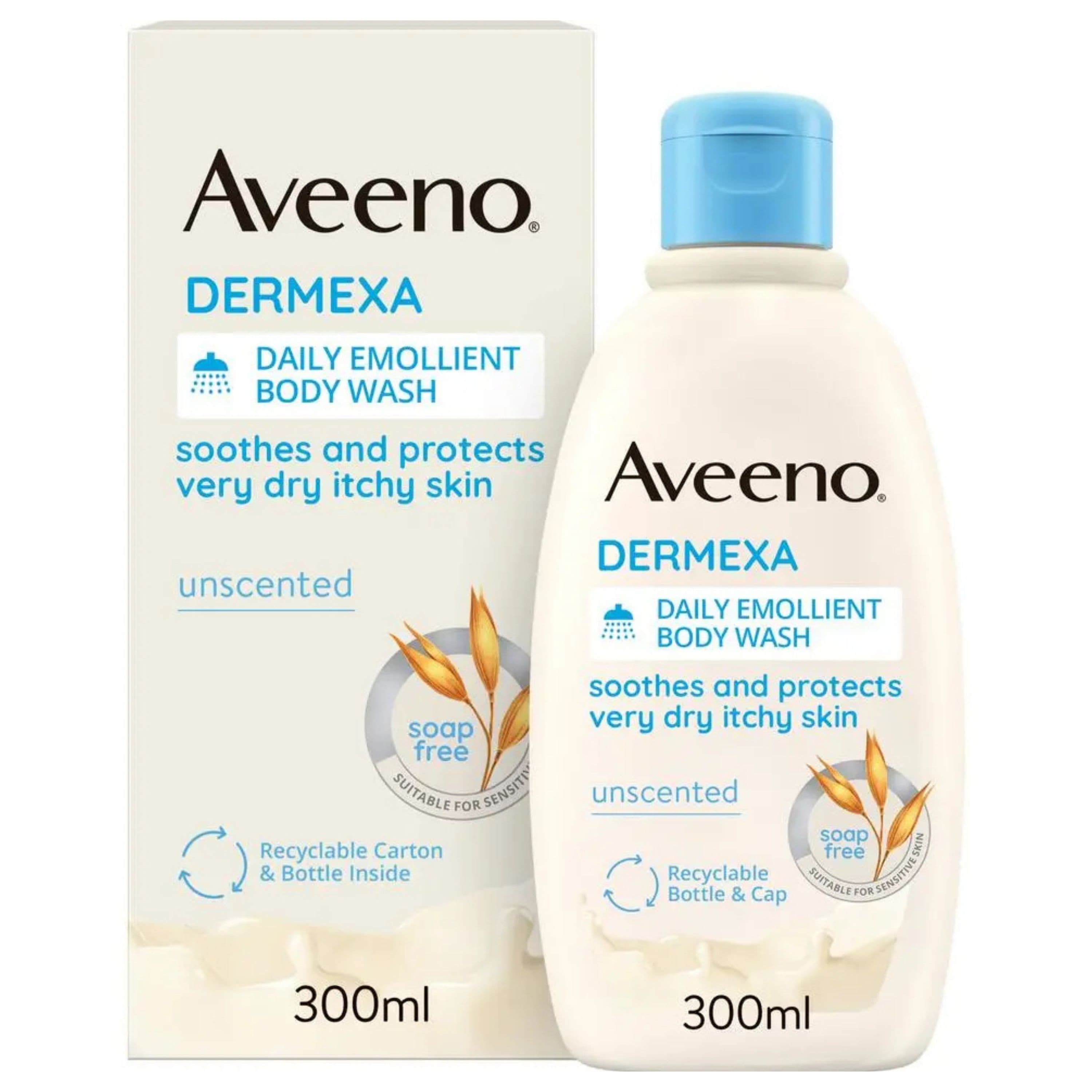 AVEENO Dermexa Emollient Body Wash - 300ml AVR010