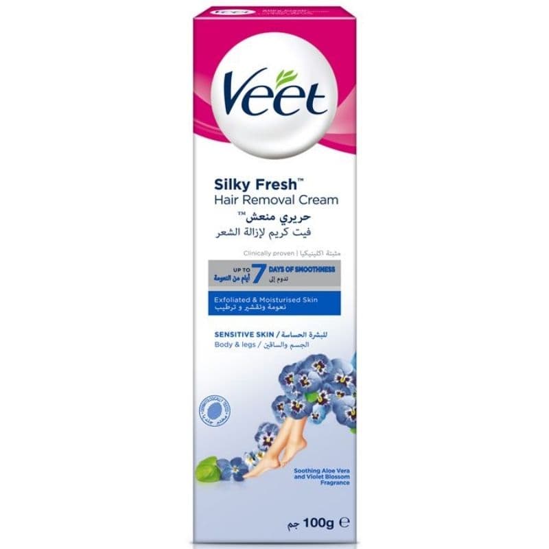 VEET Silky Fresh Hair Removal Cream Sensitive Skin - 100gm 2100