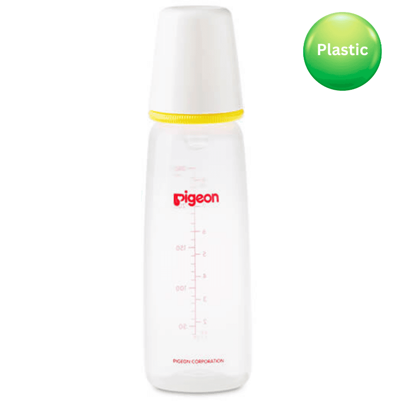 PIGEON Plastic Bottle Slim Neck White - 240ml PA26007