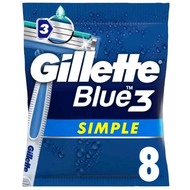 GILLETTE Blue 3 Simple Bag - 8 Disposable Razors 245