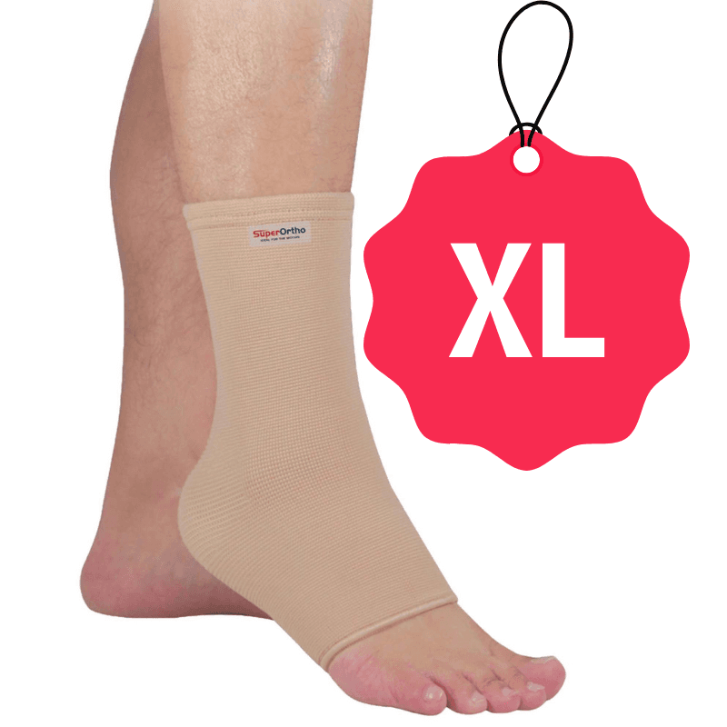 SUPER ORTHO - Ankle Elastic Support Beige - X large A9-009