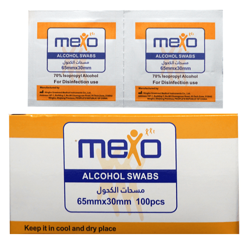 MEXO - Alcohol Swabs - 100 Pieces 130704