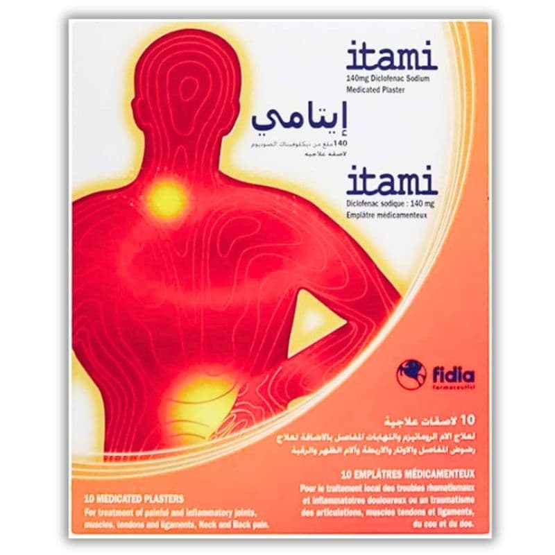 ITAMI 140mg Diclofenac Sodium Medicated Plaster - 10 Sheets