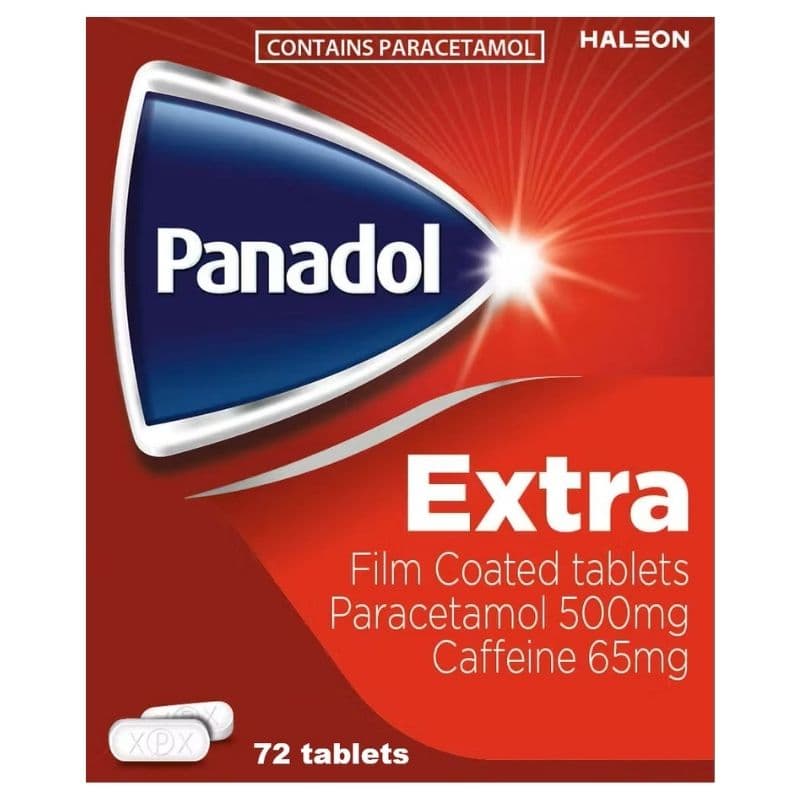 PANADOL Extra 500/65mg Paracetamol/Caffeine - 72 Tablets