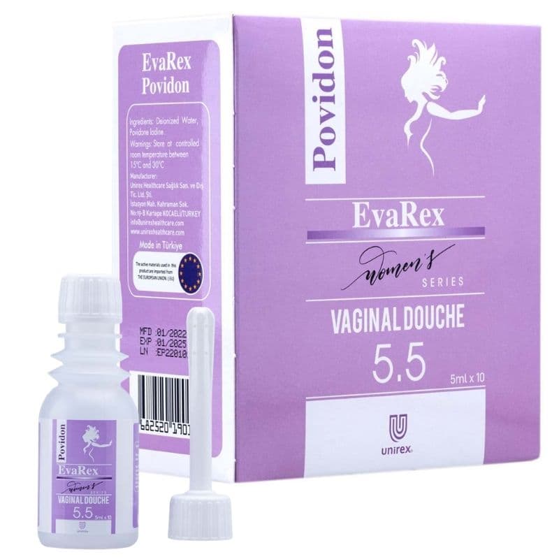 EVAREX Povidon Vaginal Douche PH 5.5 - 10 Ampules x 5ml - ALT02