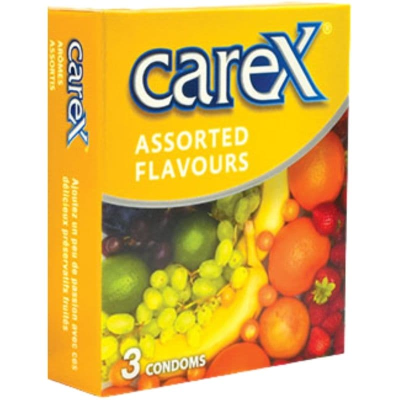 CAREX Assorted Flavors - 3 Condoms ADP11