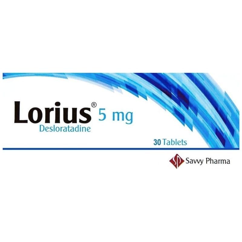 LORIUS 5mg Desloratadine - 30 Tablets