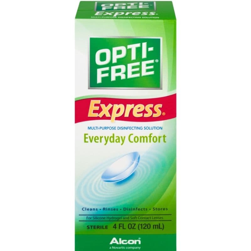 OPTI-FREE Express Lens Cleaning Solution - 355ml + Lens Case