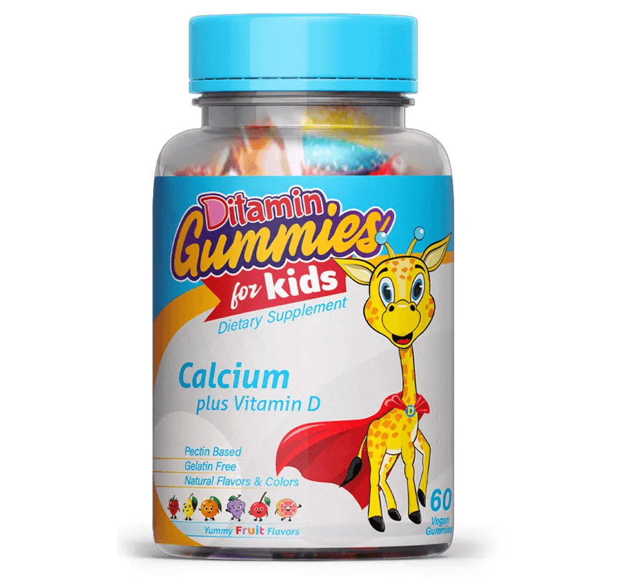 DITAMIN Gummies for Kids Calcium Plus Vitamin D - 60 Pieces UPC112